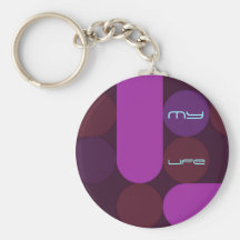 purple tangle keychain