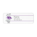 Purple Tea Return Address Label label