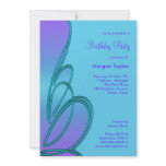 Purple Teal Birthday Party Invitation Template