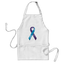 Purple/Teal Ribbon aprons