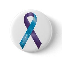 Purple/Teal Ribbon buttons