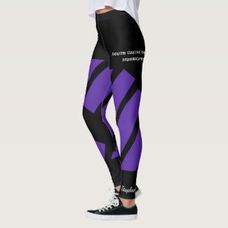 Purple Team/Club Leggings with Fake Shorts