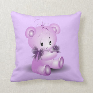 teddy bear throw pillow