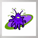Purple Tentacle Alien posters