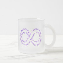 Purple Text Infinity Symbol Mug