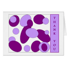 purple thank you card