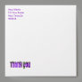 purple thank you