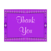 purple Thank You postcards by DonnasGreetingCards purple Thank You postcards