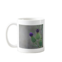 Purple Thistles mugs