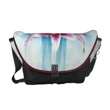 Purple Tiger Lilly Rickshaw Messenger Bag