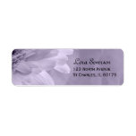 Purple Tinted Daisy Return Address Label