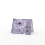 Purple Tinted Daisy Thank You Note Card