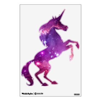 Purple Tinted Galactic Unicorn Wall Sticker