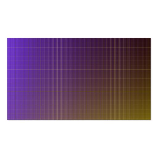 Purple to Gold Pattern Business Card Templates (back side)