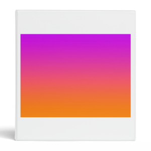 purple top orange bottom gradient background vinyl binders