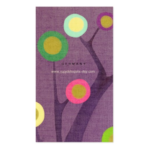 Purple Tree Business Card (front side)
