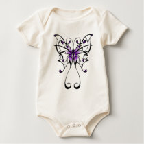 purple tribal butterfly . t-shirts