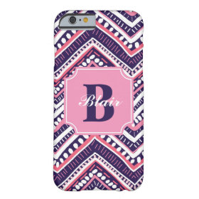 Purple Tribal Chevron Barely There iPhone 6 Case