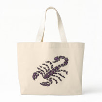 PURPLE TRIBAL SCORPION bags by dgpaulart PURPLE TRIBAL SCORPION bags