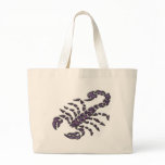 PURPLE TRIBAL SCORPION CANVAS BAGS