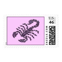 PURPLE TRIBAL SCORPION postage