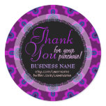 Purple Tribal Star Business Thank You Sticker