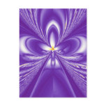 Purple Trinity Fractal Postcard