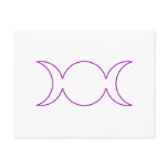Purple Triple Goddess Outline Postcards