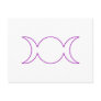 Purple Triple Goddess Outline Postcards