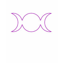 Purple Triple Goddess Outline t-shirts by triplegoddess Purple Triple Goddess Outline t-shirts