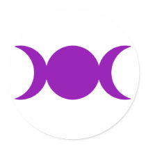 Purple Triple Goddess stickers