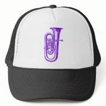 Purple Tuba Trucker Hats