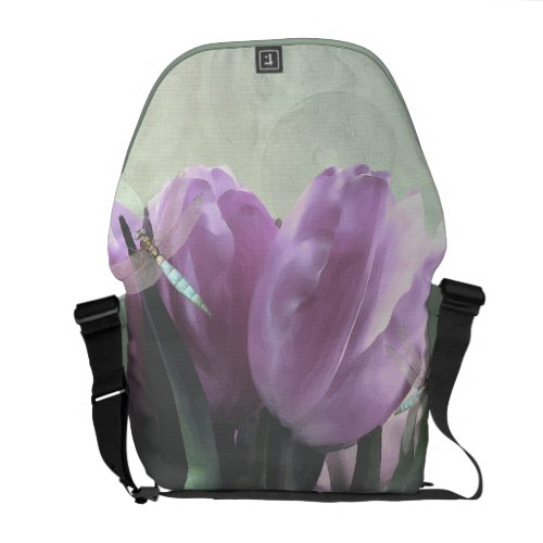 Purple Tulip Aqua Dragonfly Commuter Bags