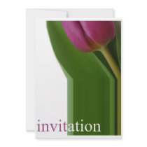 purple tulip card invitations by studioportosabbia purple tulip card invitations
