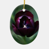 Purple Tulip Christmas Holiday Ornament