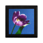 purple tulip flower keepsake boxes