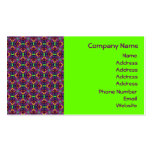 Purple Tulip Fractal Patterned business cards
