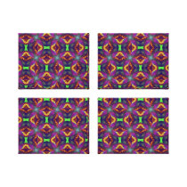 Purple Tulip Fractal Patterned Stretched Canvas Prints