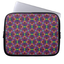 Purple Tulip Fractal Patterned Computer Sleeves