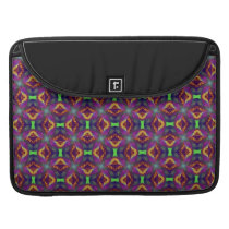 Purple Tulip Fractal Patterned Sleeve For MacBook Pro