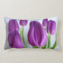 Purple Tulip Lumbar Pillow throwpillow