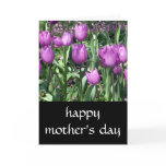 purple tulip mothers day cards