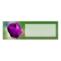 Purple Tulip Wedding Place Name Card Business Card Templates