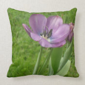 Purple Tulips throwpillow