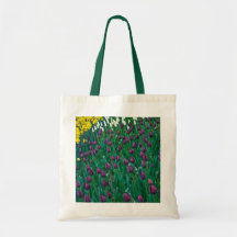 Purple Tulips and Daffodils Bags