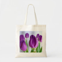 Purple Tulips Bags