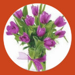 flower, tulips, purple, clear, vase, customizable