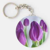 Purple Tulips Keychains