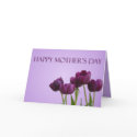 Purple Tulips Mother's Day Card