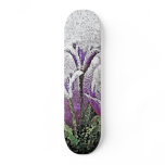 Purple Tulips - Painting Art Skateboard